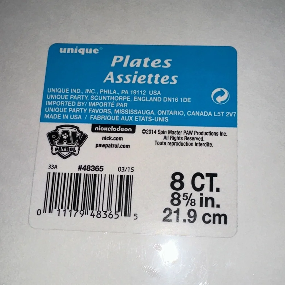Paw Patrol Party Set - Invitations Plates Napkins Tablecover Lot
